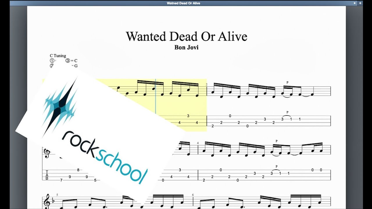 Wanted Dead Or Alive Rockschool Grade 5 Ukulele
