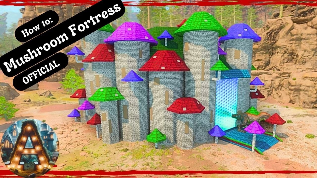 How to: BEST new Aberration Mushroom kingdom build #ark #gaming #basebuilding