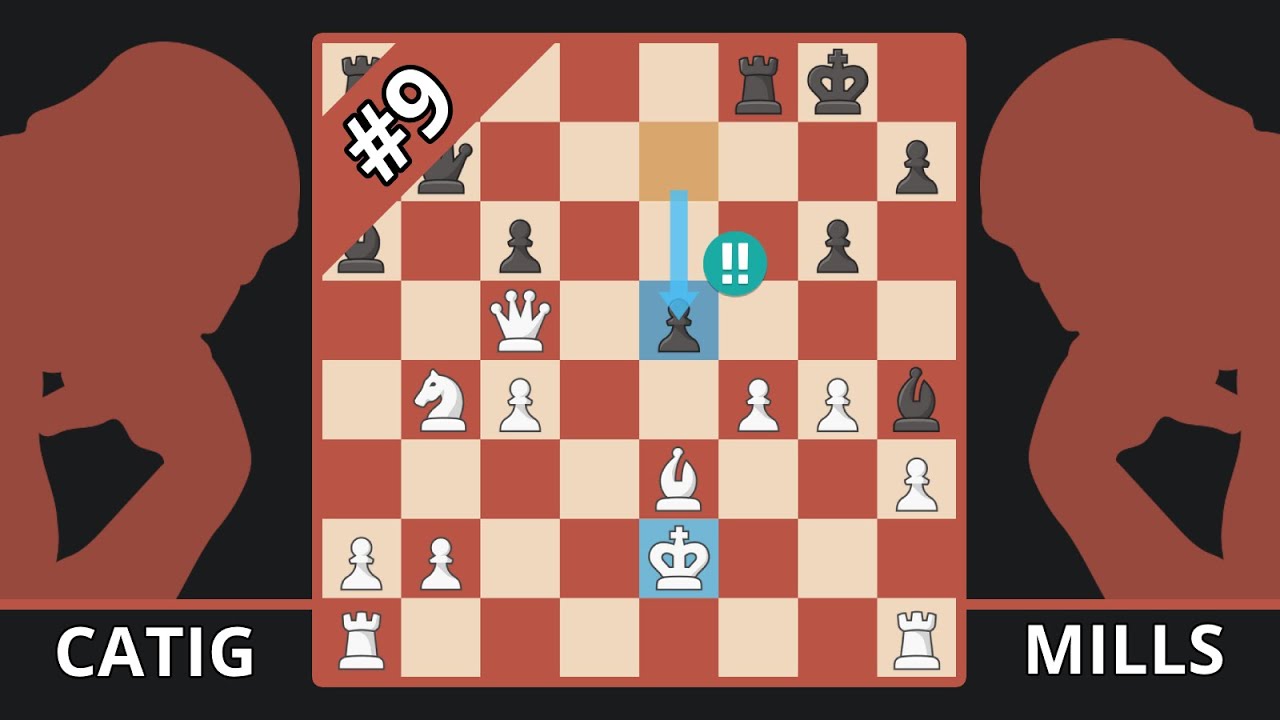 A Chess MASTERPIECE But The Players Are 1500! - Best Of The 70s - Catig vs. Mills, 1974