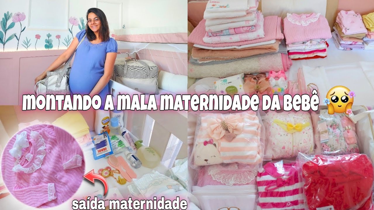 MONTANDO A MALA MATERNIDADE DA MELISSA 🩷 | SÓ O BÁSICO | 34 SEMANAS DE GESTAÇÃO✨️