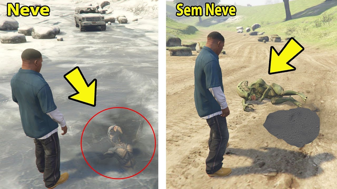 O que acontece com Alien Congelado com North Yankton SEM NEVE?