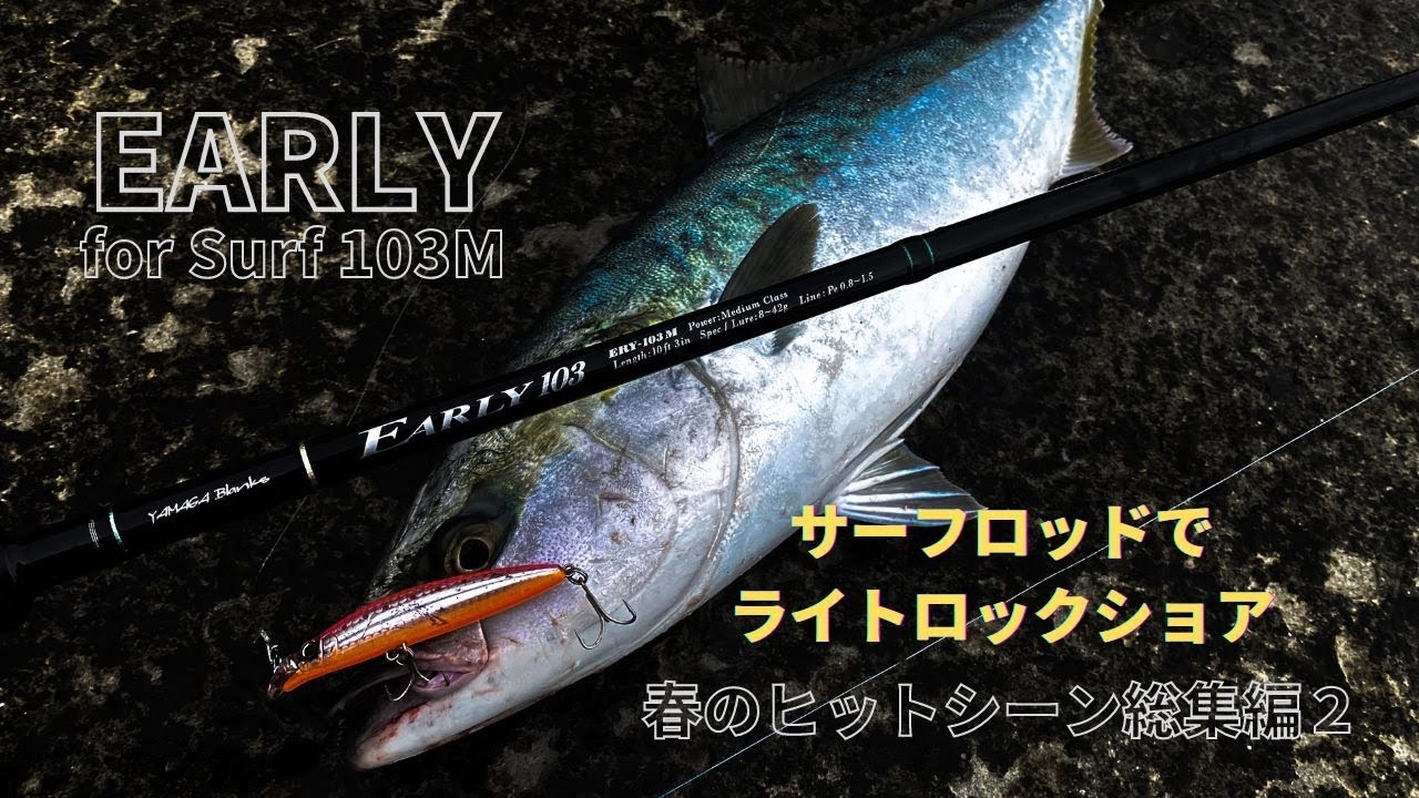 サーフロッドでライトロックショア 春のヒットシーン総集編2
