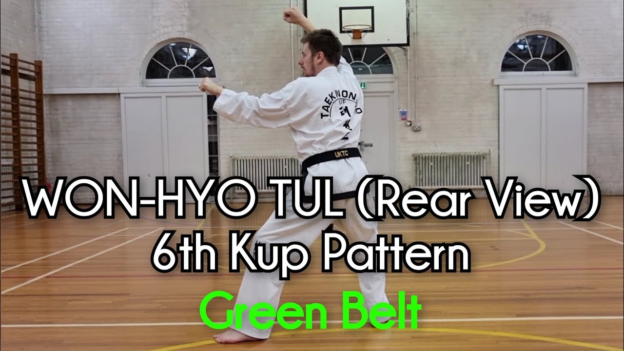WON-HYO (Rear View) - ITF Taekwon-Do | 6th Kup Pattern (Green Belt)