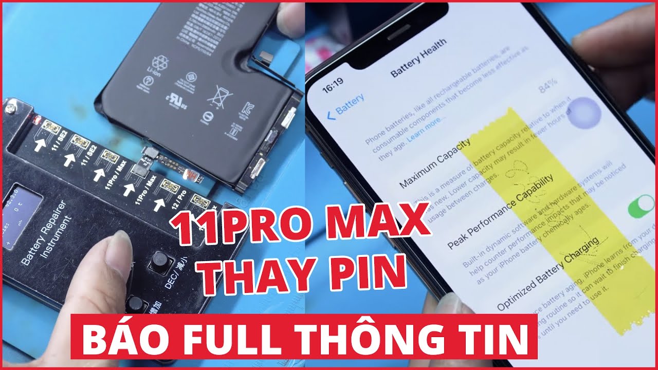 iPHONE 11 PRO MAX THAY PIN BÁO FULL THÔNG TIN - Quá Chất Luôn