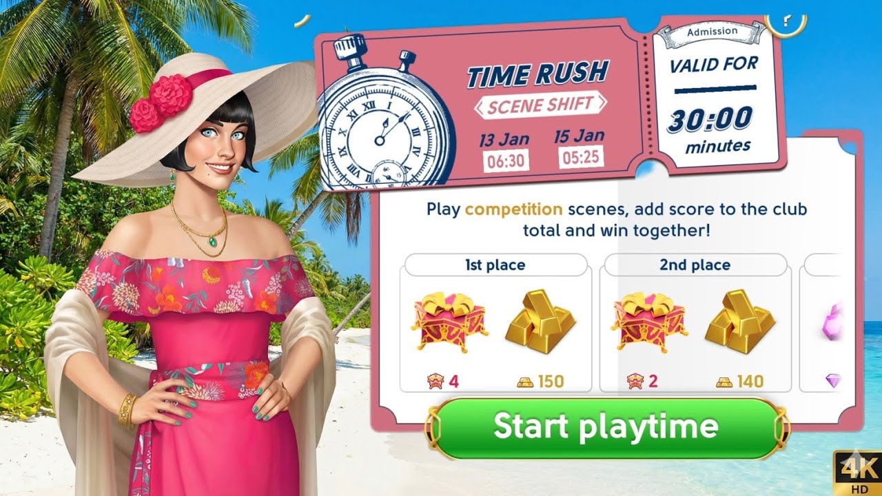 June&rsquo;s Journey Time Rush Scene Shift Today&rsquo;s Competition 13-15 january 26 Scenes 1-4  4K HD