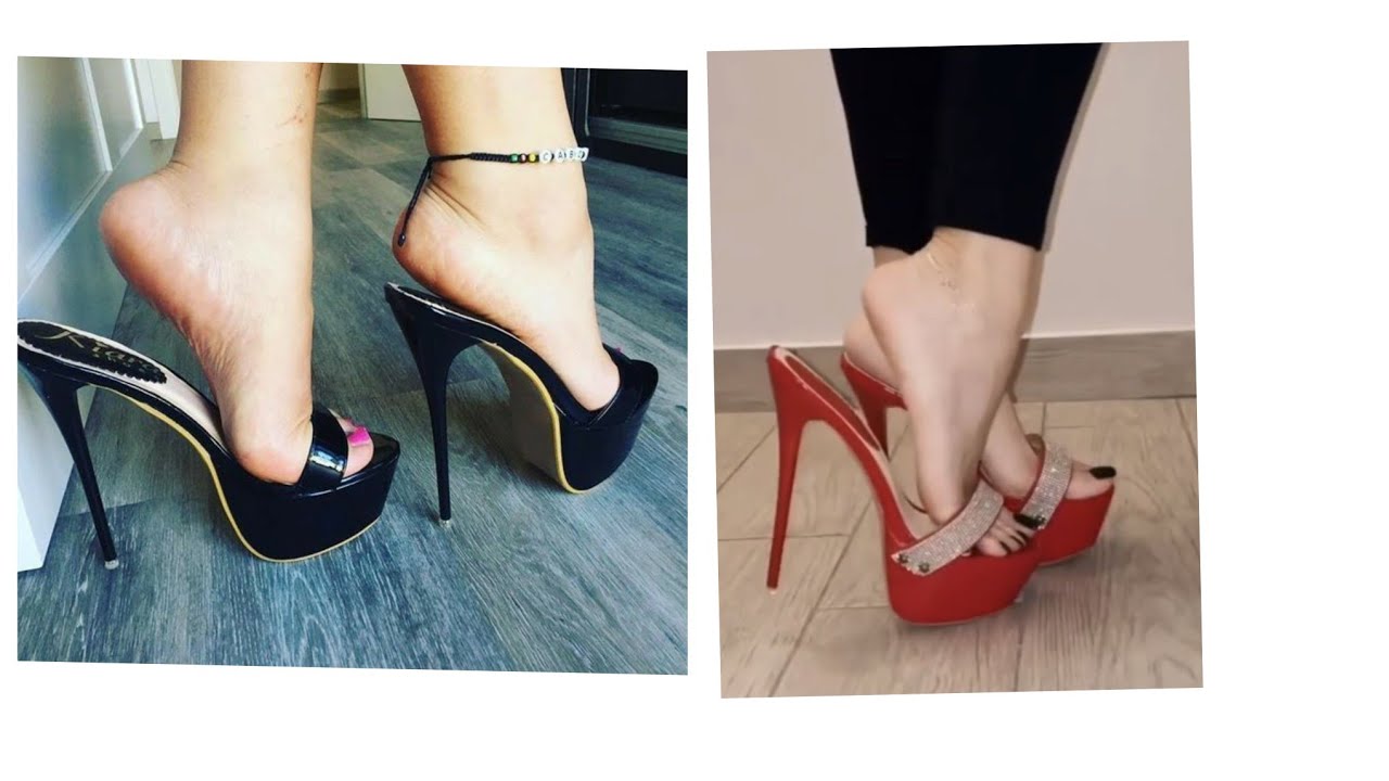 Adorable and lavish collection of platform high heel mule sandals for ladies #platformmules 