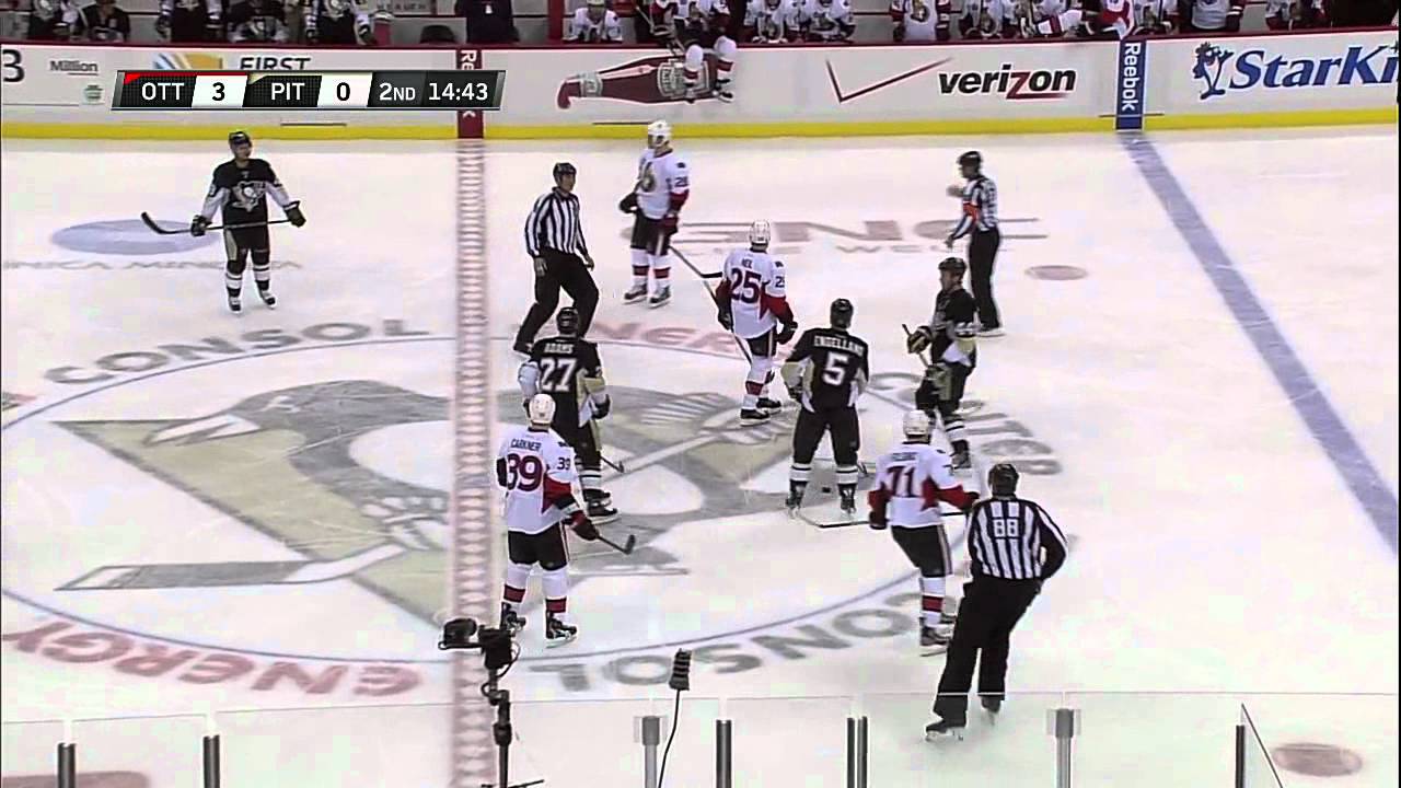 Chris Neil drills Matt Cooke and Brooks Orpik hits Chris Neil [HD].mpeg