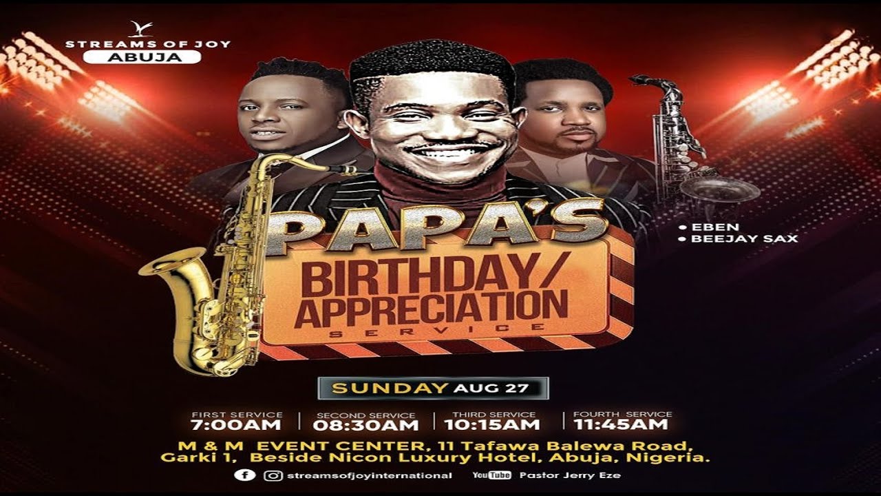 PAPA'S BIRTHDAY AND APPRECIATION SERVICE || ITS A NEW SEASON || SUNDAY SERVICE || 27TH AUGUST 2023