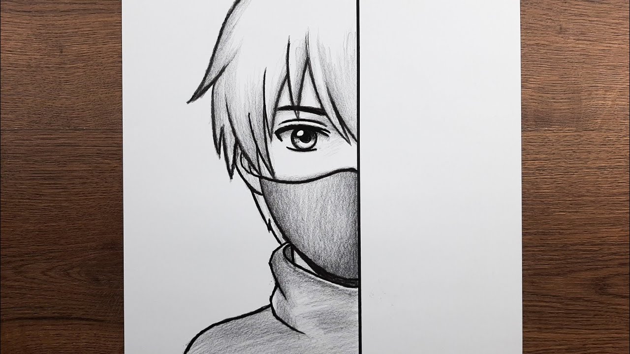 Easy anime drawing - how to draw anime - step by step tutorial easy anime drawing