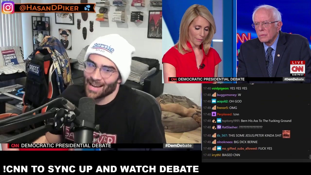 Reacting to Biden vs. Bernie Debate with 25K Chat