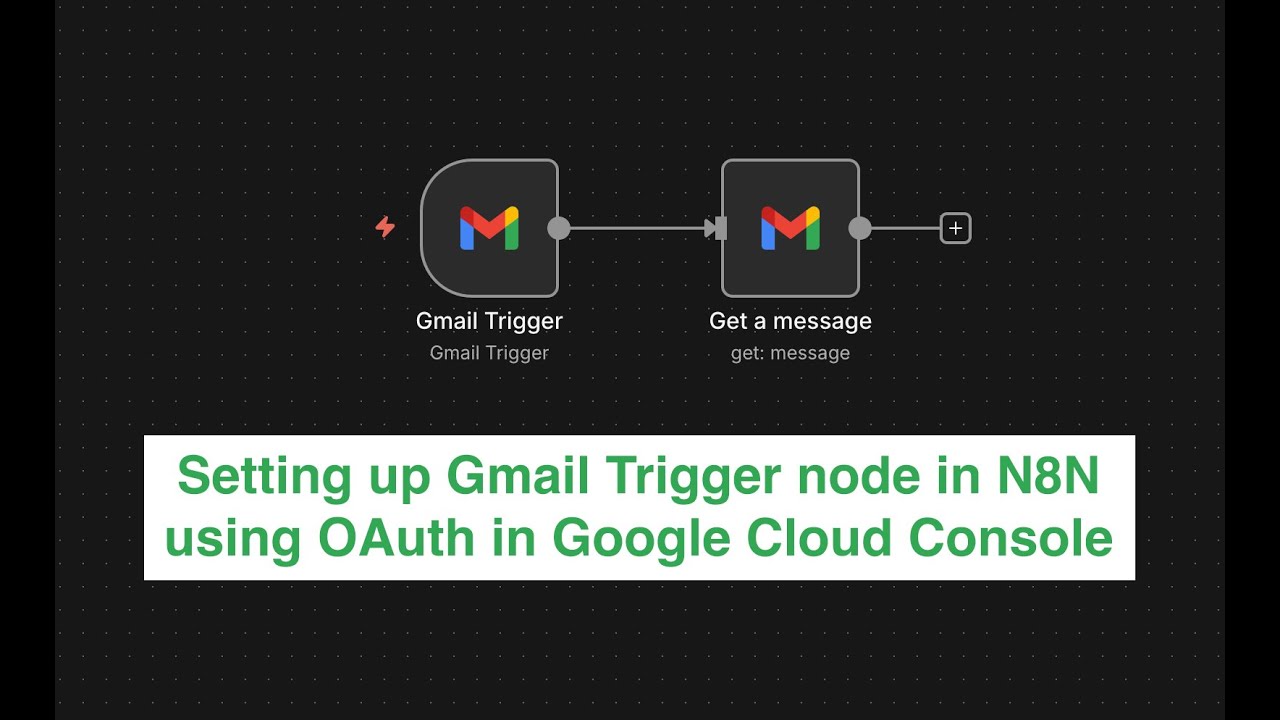 N8N Gmail Trigger Node setup with OAuth in Google Cloud Console