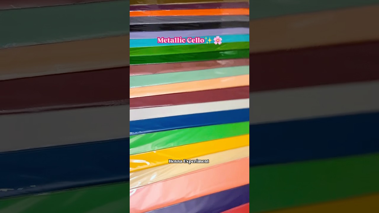 Metalic cello #dmnow #shippingworldwide #cellophane #cellosheets #cello #hennaproducts #henna #art