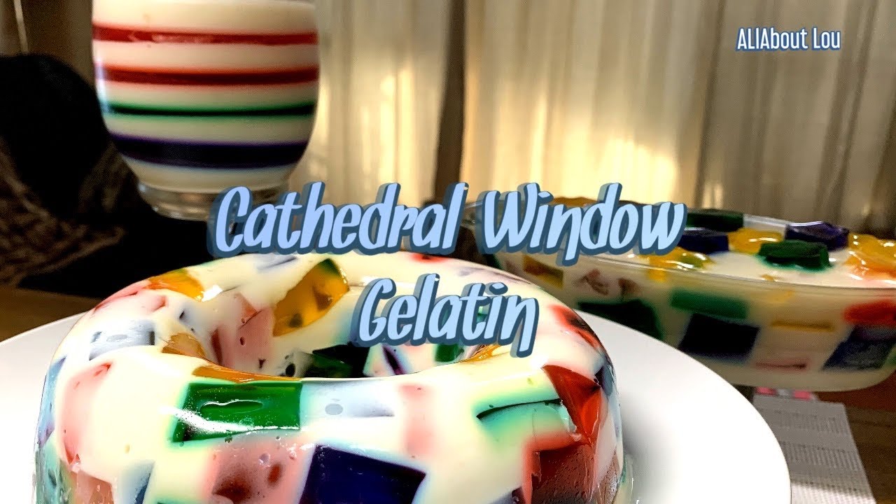 Cathedral Window Gelatin ,simple and easy recipe ,perfect for any occasion