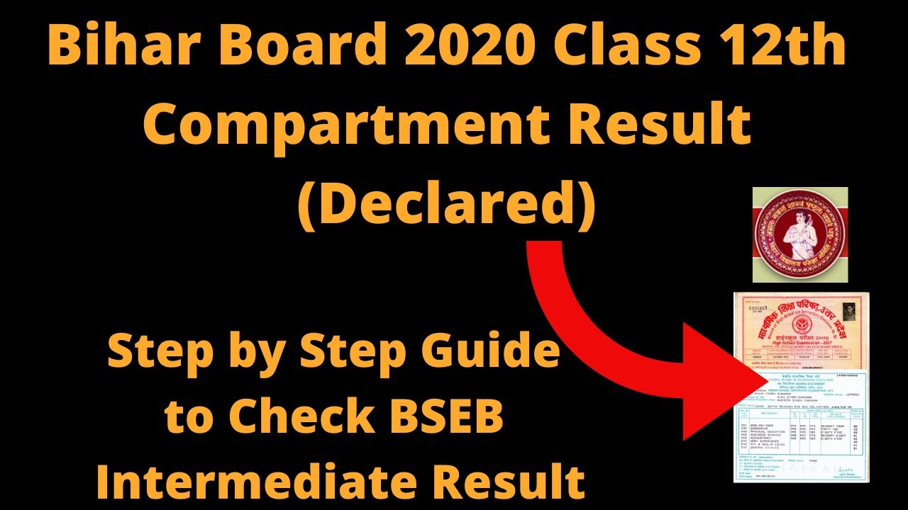 Bihar Board 2020 Class 12th Compartment Result (Declared) - How to Check BSEB Intermediate Result