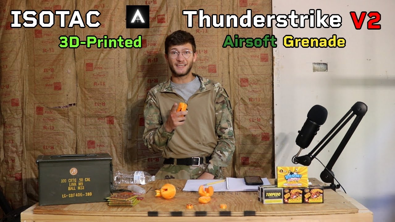 ISOTAC Thunderstrike V2 - 3D Printed Airsoft Grenade - Product Review