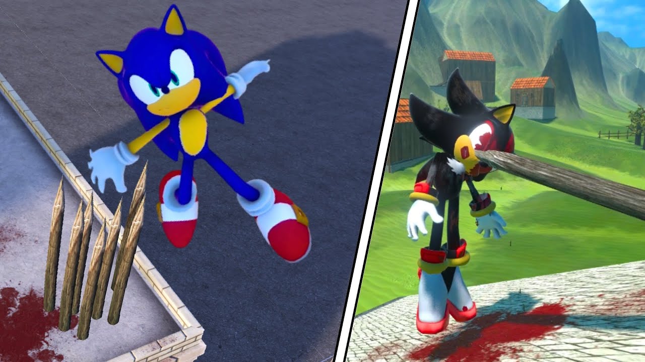 Sonic & Shadow NPC Ragdoll Physics Compilation 
