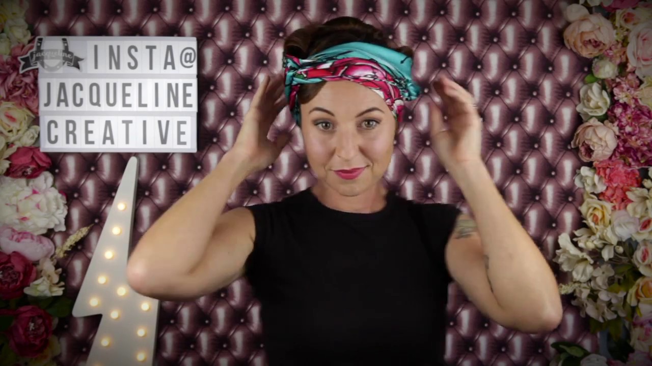 🌸How to style a silk scarf into a cute headwrap🌸scarf tying tutorial