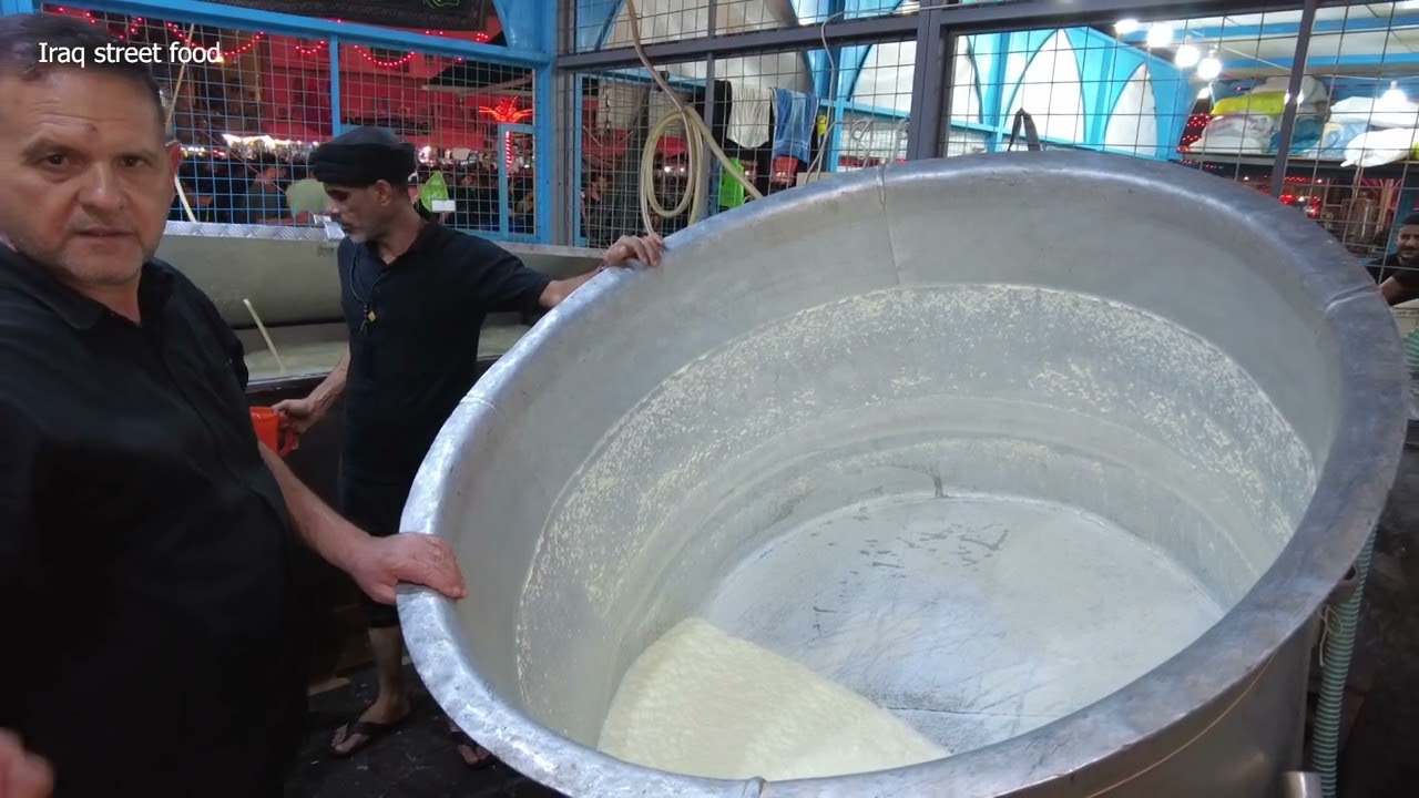 Most of the food is distributed for free in Iraqi street food