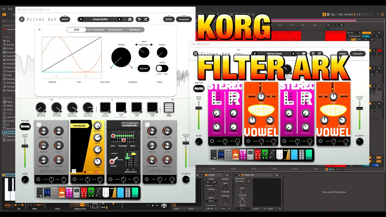 Korg Filter Ark - A Collection Of Classic & Modern Filters - Tutorial & Demo - PC & Mac