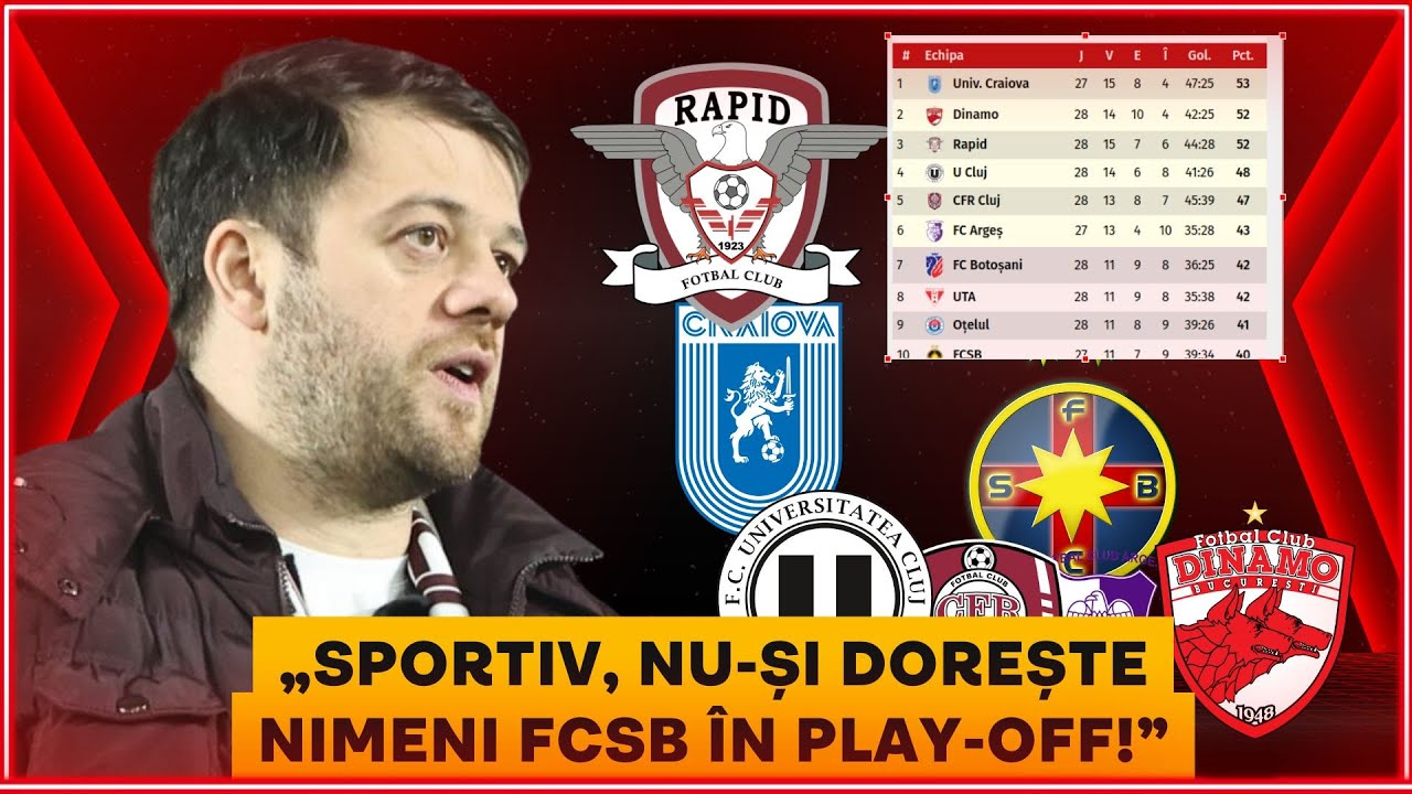 Victor Angelescu VREA DREPTATE: FC Arges IN LOC DE FCSB in play-off! CALCULE in LUPTA LA TITLU