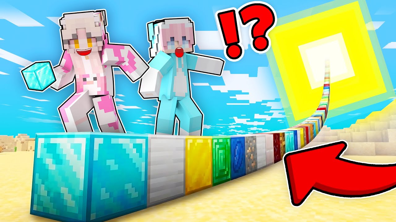 MOMON & ATUN BANGUN BLOCK UNTUK NAIK KE ATAS MATAHARI di MINECRAFT ft @BANGJBLOX