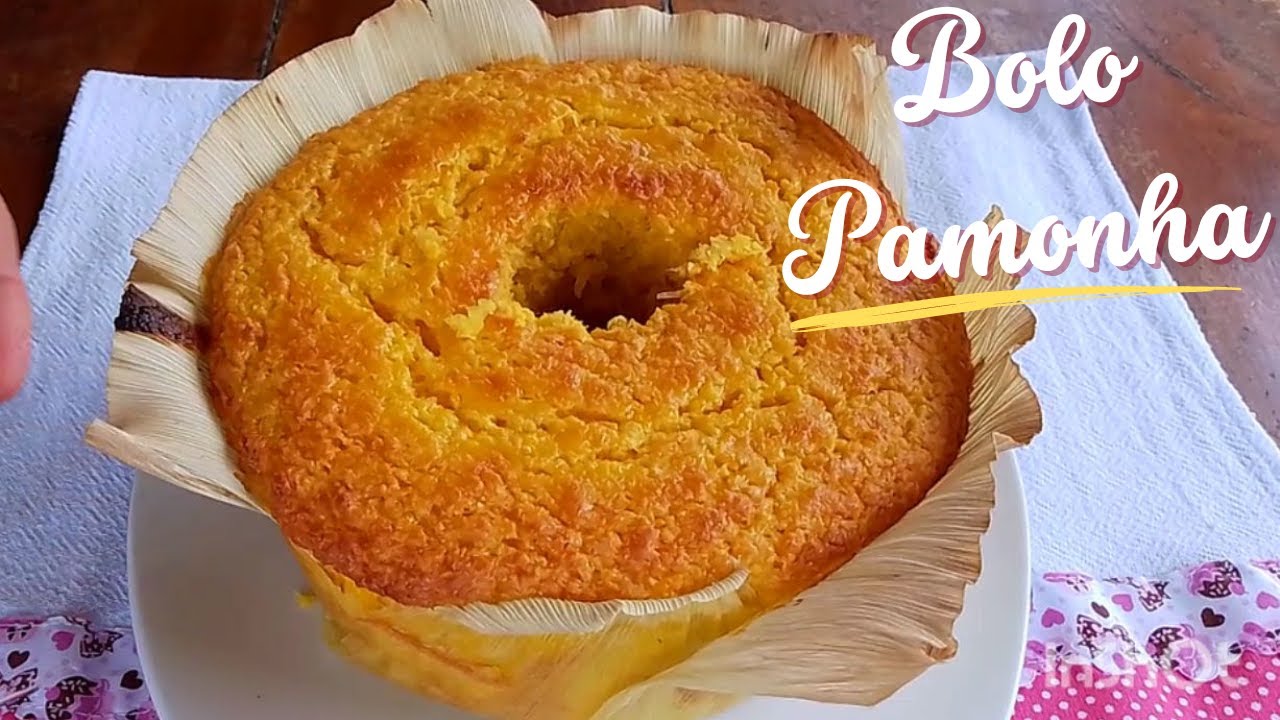 BOLO PAMONHA ASSADO NA PALHA DE MILHO VERDE🌽🌽🌽RECEITA INCRÍVEL DE LIQUIDIFICADOR