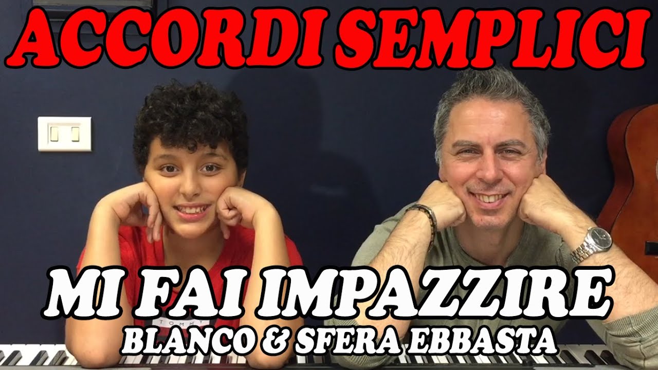 Mi Fai Impazzire (Blanco, Sfera Ebbasta) - Tutorial Pianoforte - Accordi facili