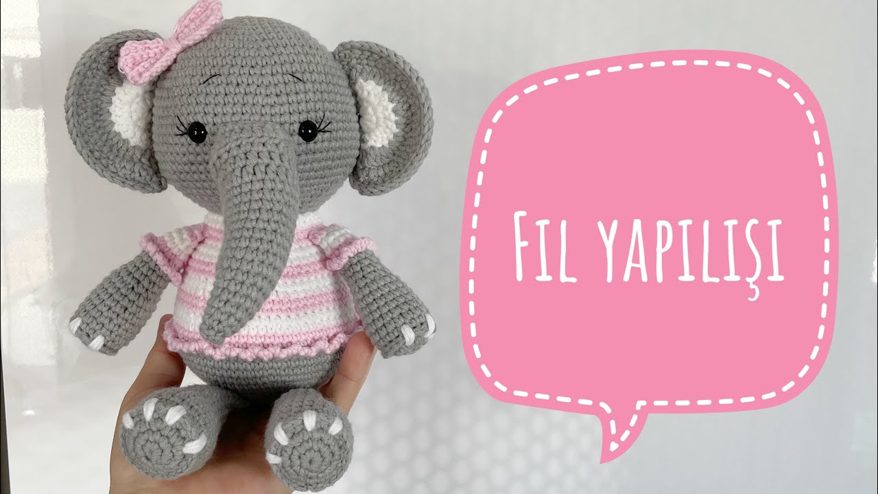 Amigurumi Fil yapımı 1/2 (bacak,kol,kulak,hortum) #amigurumi#filyapımı#örgüoyuncak#amigurumifil