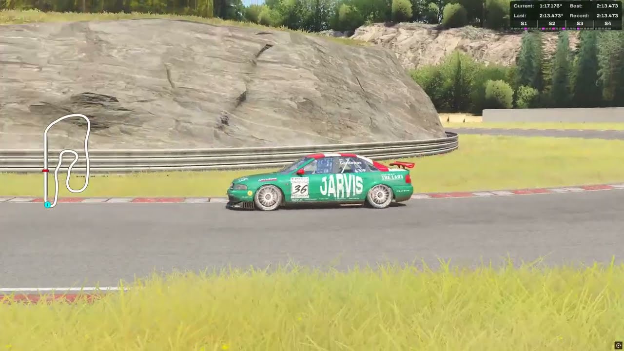 Deepforest Raceway Reverse - BTCC Audi A4 Quattro - 1:25.777