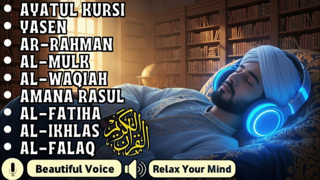 Quran Recitation in A Peaceful Voice I Alfatiha, Ayatul Kursi, Yasin ,Arrahman ,AlWaqiah