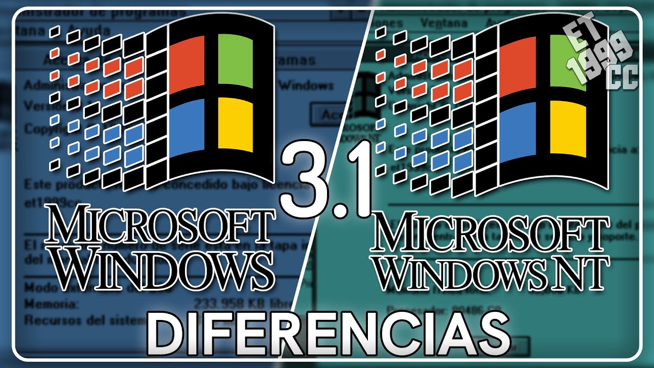 Diferencias entre Windows 3.1 y Windows NT 3.1 - en Espa&ntilde;ol