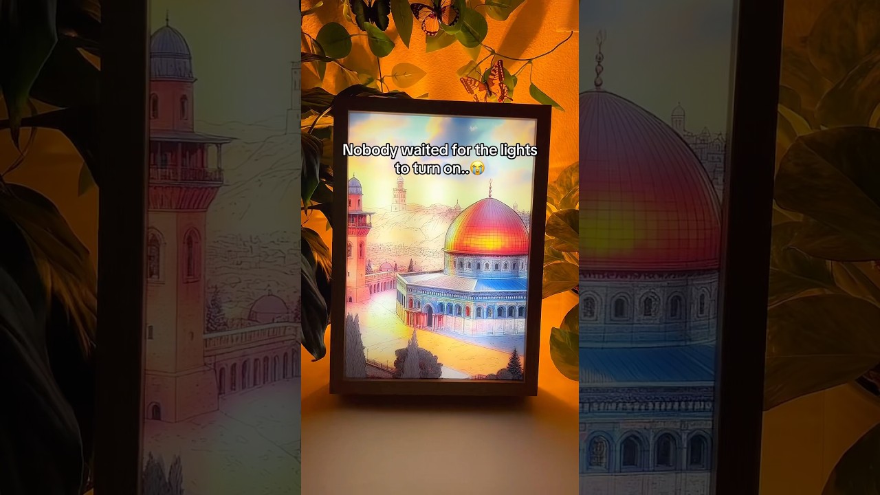 Wait for the lights before you mock my islamic art 🥺 #muslim #islam #allah #islamicpost #islamic