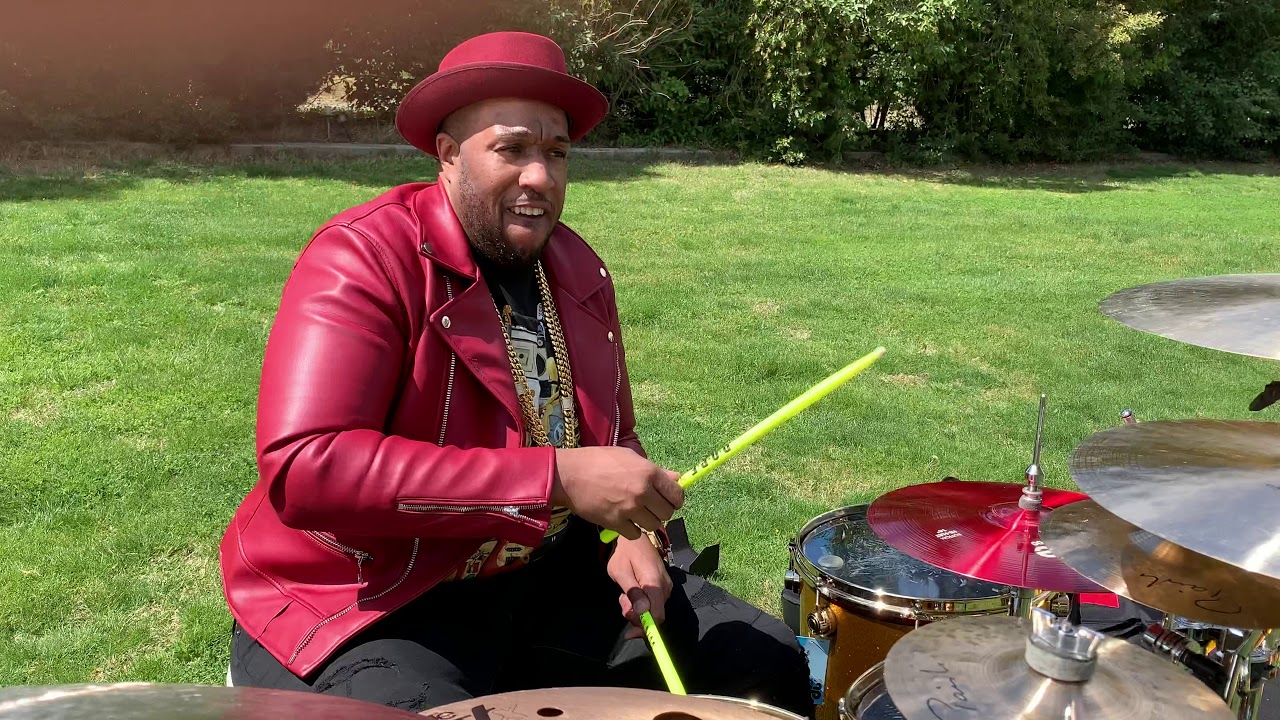 Eric Moore - New 🍒 Cherry/Mahogany DW drums and Paiste Cymbals