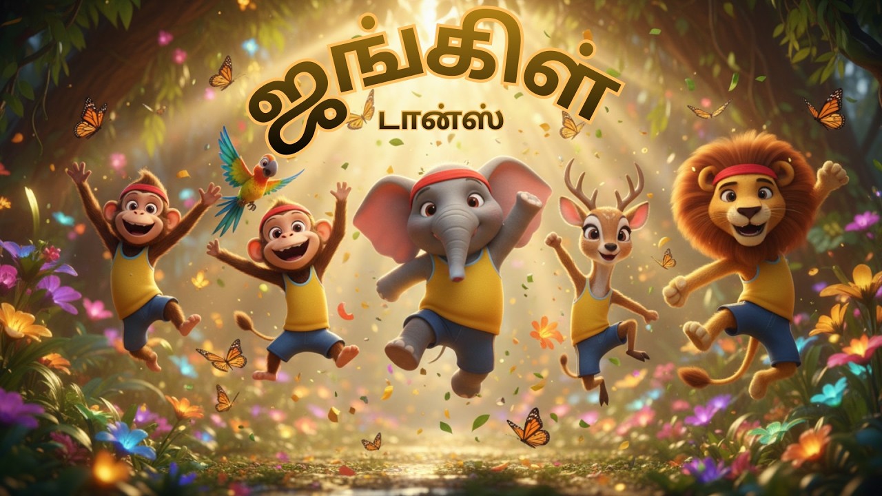 🦁 ஜங்கிள் ஜாலி பாடல்கள் | Kids Jungle Rhymes