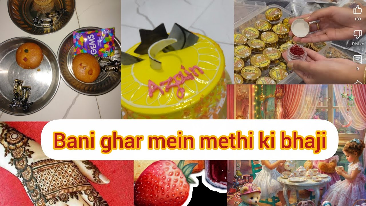 Aaj ghar mein methi bhaji 👌👌👌👌