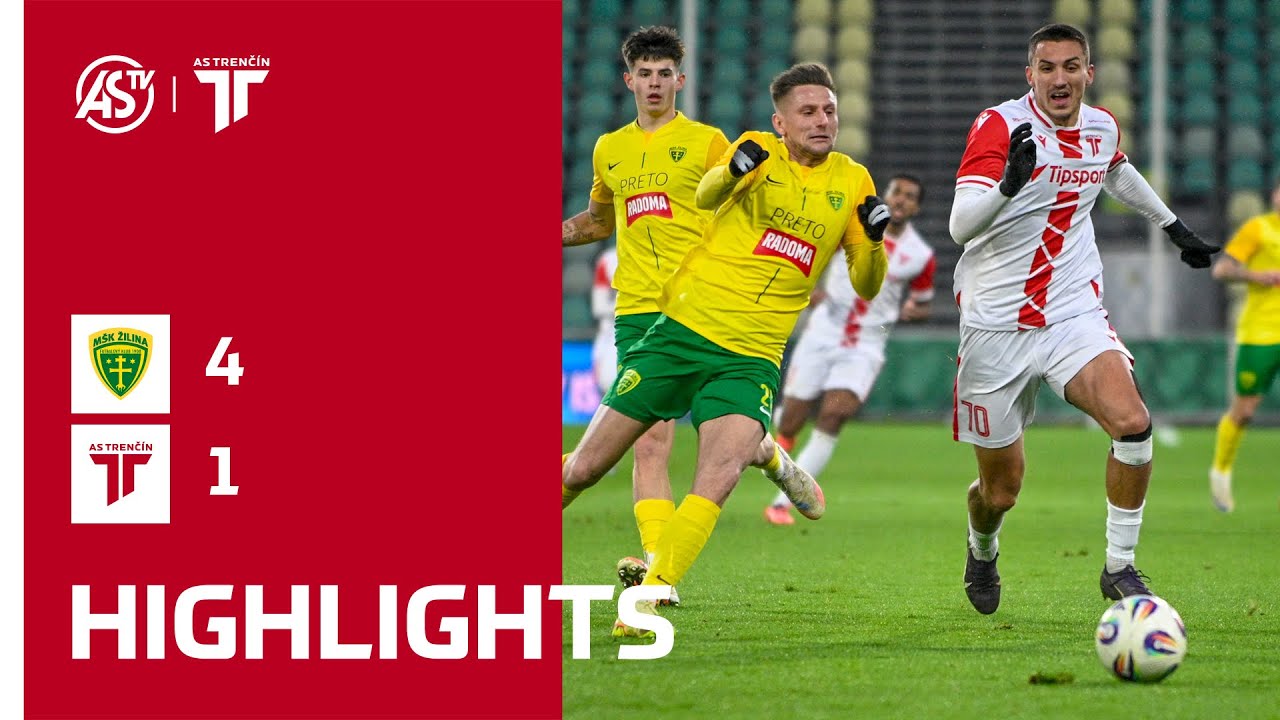 NIKÉ LIGA | Highlights |  MŠK Žilina - AS Trenčín 4:1 (0:0)