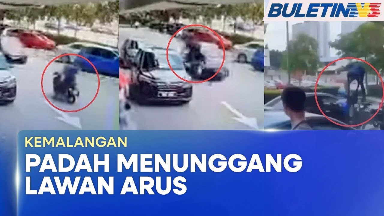 KEMALANGAN | Tunggang Motosikal Lawan Arus, Remaja Cedera Bertembung Kereta