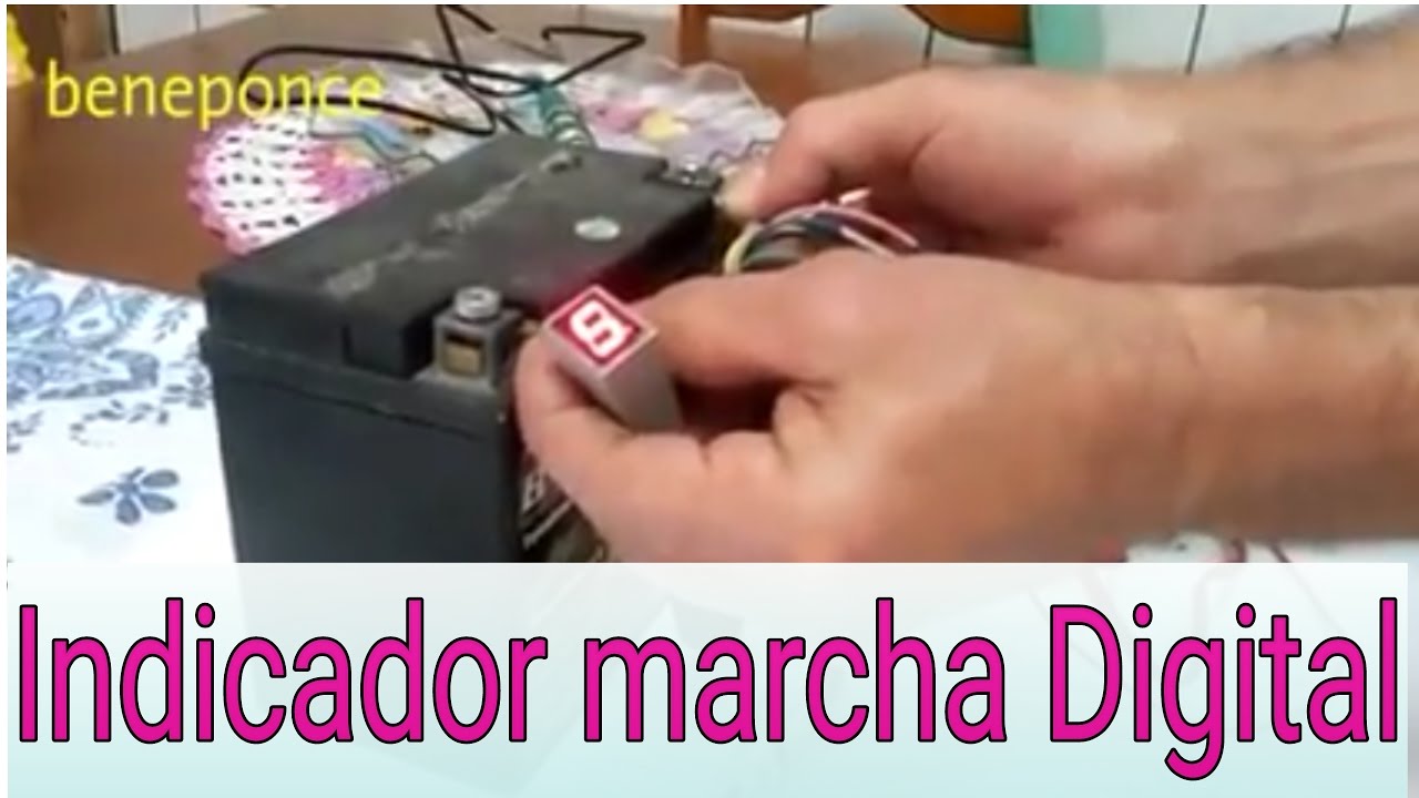 03- Indicador de marcha digital para motos como instalar.