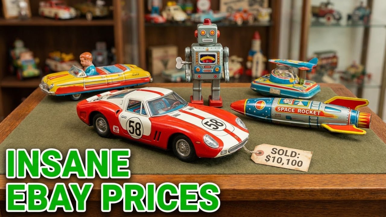 10 винтажных жестяных игрушек, проданных по безумным ценам на eBay