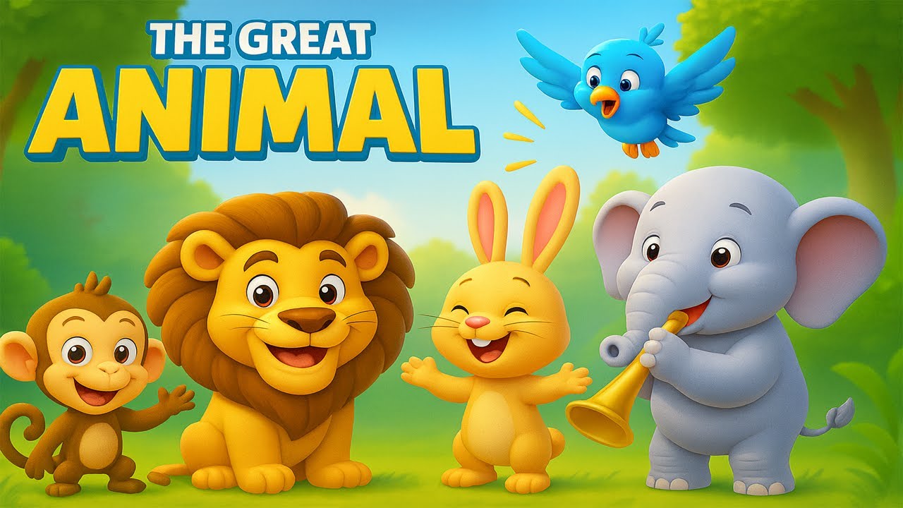 The Great Animal Talent Show 🦁🐰🐘 | Fun Jungle Musical for Kids | Friendship & Kindness Song