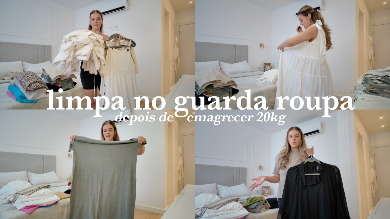 Provando e desapegando os vestidos depois de emagrecer 20kg