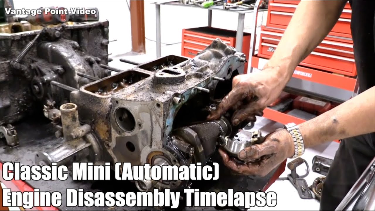 Classic Mini Engine Disassembly Time-lapse