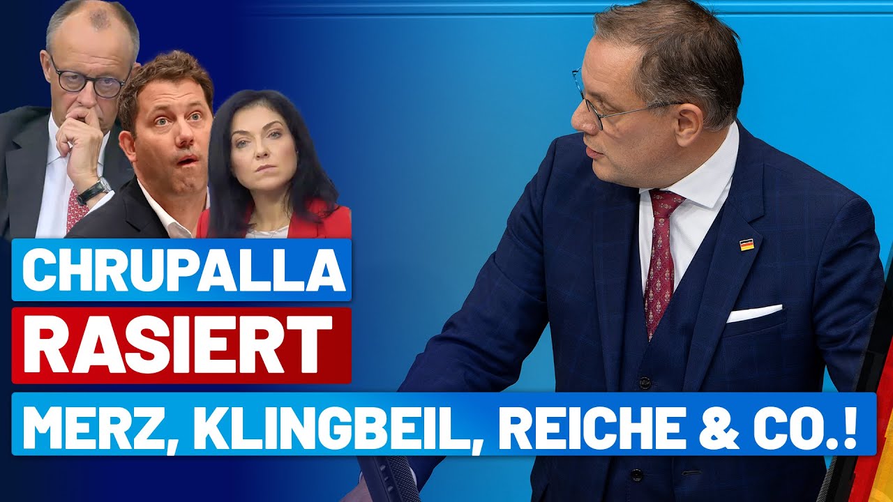 Chrupalla rasiert die Merz, Klingbeil, Reiche & Co.!  -Tino Chrupalla- AfD-Fraktion im Bundestag