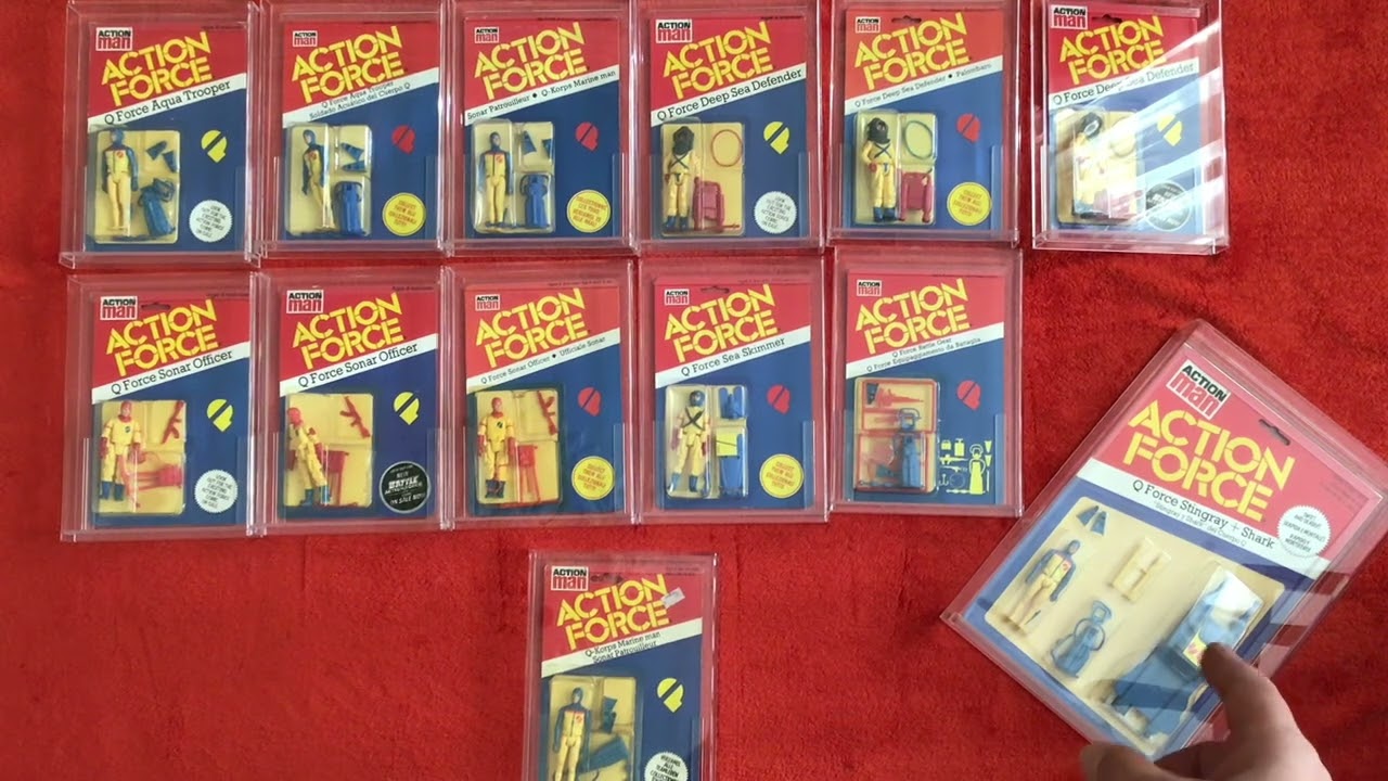 GW Acrylic Perspex case unboxing & updating Action Force Q Force sealed & carded figure collection