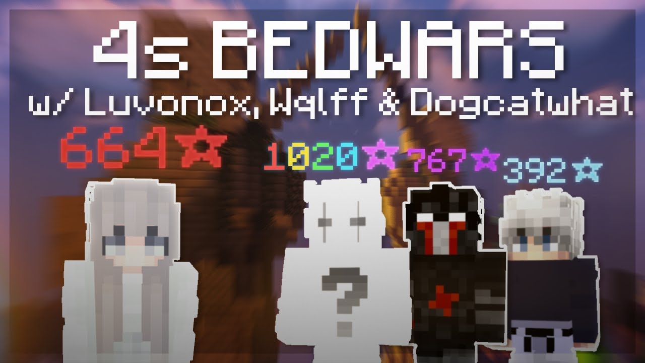 3000 ЗВЕЗД Bedwars Party (при участии Luvonox, Wqlff и Dogcatwhat)