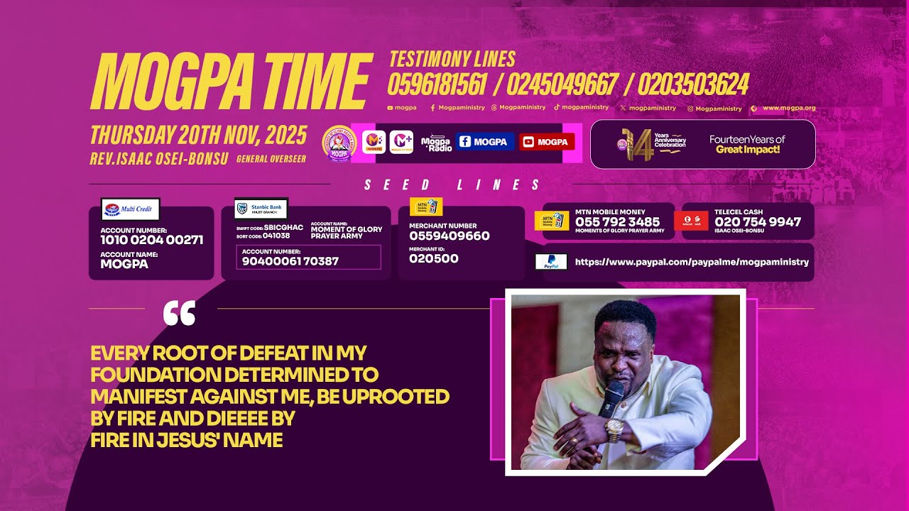CUTTING TIES WITH EVERY ROOT OF DEFEAT || MOGPA TIME WITH REV O B || 20 - 11 - 2025