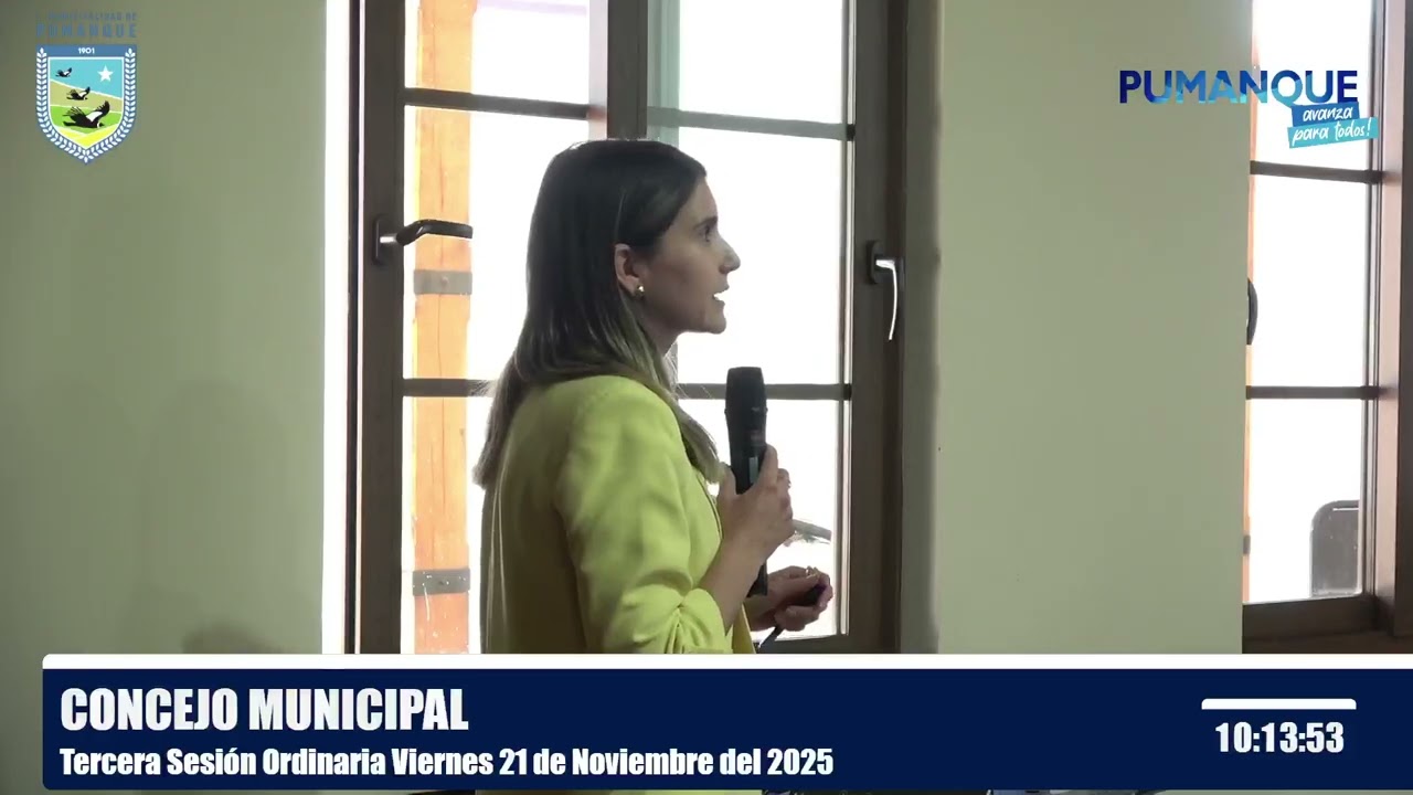 Transmisión Concejo Municipal Sesión Ordinaria viernes 21 de noviembre del 2025