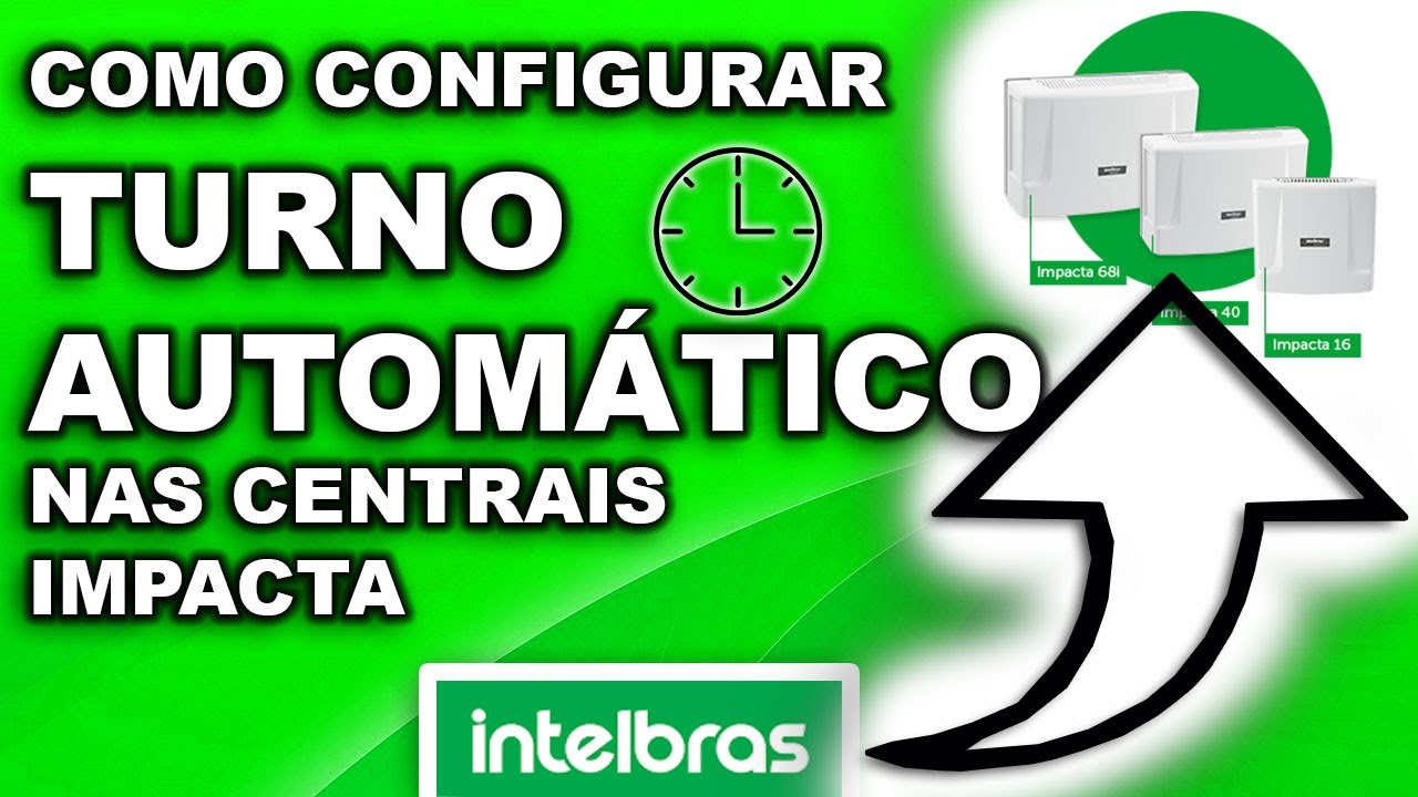 COMO CONFIGURAR TURNO AUTOM&Aacute;TICO CENTRAIS IMPACTA | *PALMATEC ENSINA*