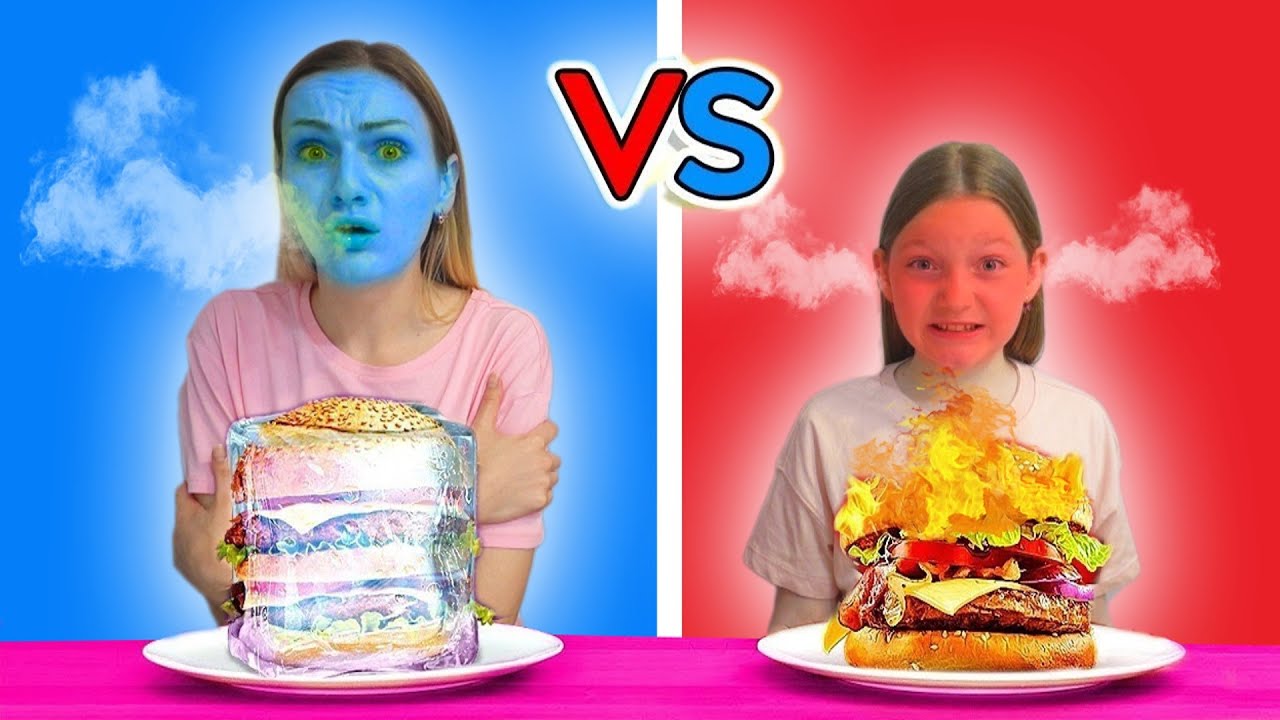 Fierbinte vs Rece -  Gheață contra Foc | Provocare cu mâncare