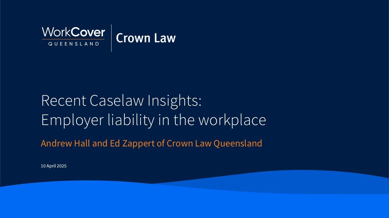Webinar: Recent caselaw insights - employer liability in the workplace